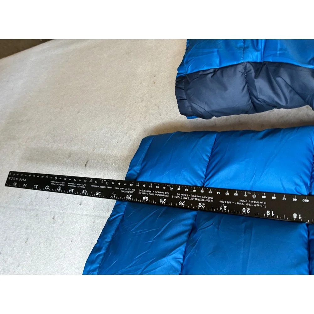 Columbia Powder Lite Hooded Puffer Jacket Blue Navy Boys Large 14/16 SY9338